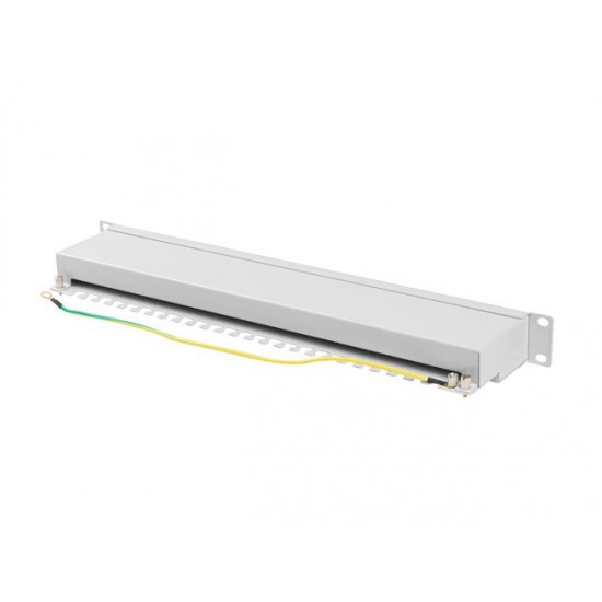 Patchpanel 24 port 1U KAT6A EK. PPSA-1024-S Szary