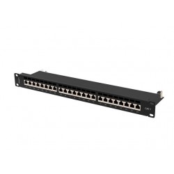 Patchpanel 24 port 1U KAT7 EK. PPS7-1024-B Czarny 