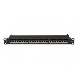 Patchpanel 24 port 1U KAT7 EK. PPS7-1024-B Czarny 