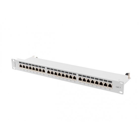 Patchpanel 24 port 1U KAT7 EK. PPS7-1024-S Szary 