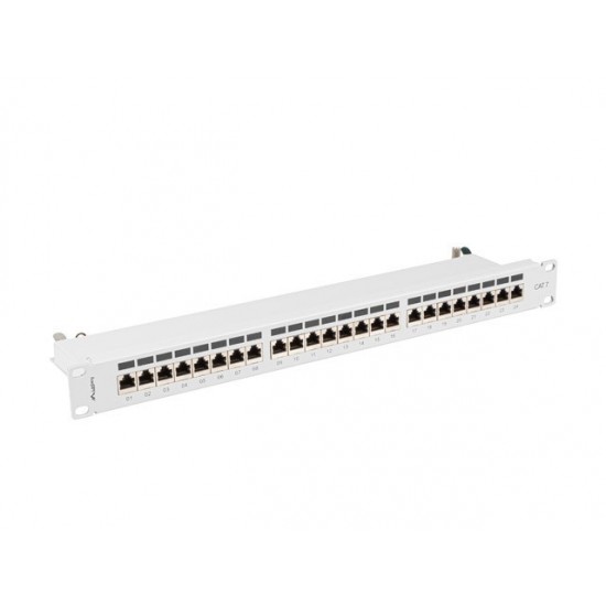 Patchpanel 24 port 1U KAT7 EK. PPS7-1024-S Szary 