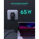 PA-B3 ultraszybka ładowarka sieciowa 2xUSB Power Delivery (1xUSB A+1xUSB C) 65W 5.4A