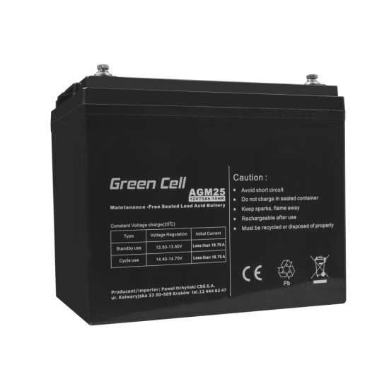 Akumulator AGM 12V 75Ah 