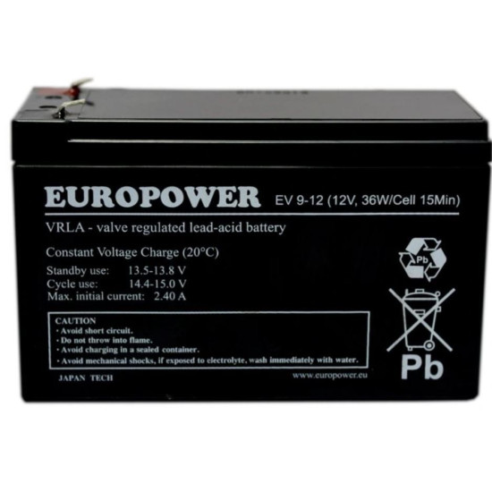 Akumulator EV 12V 9Ah 