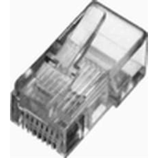 Wtyk RJ45 kat.5e uniwersalny drut/linka 8P8C 100szt