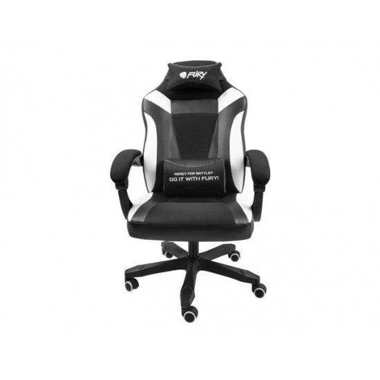 Fotel dla graczy Fury Avenger M+ Czarno-biały 