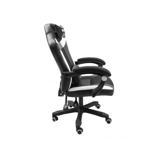 Fotel dla graczy Fury Avenger M+ Czarno-biały 