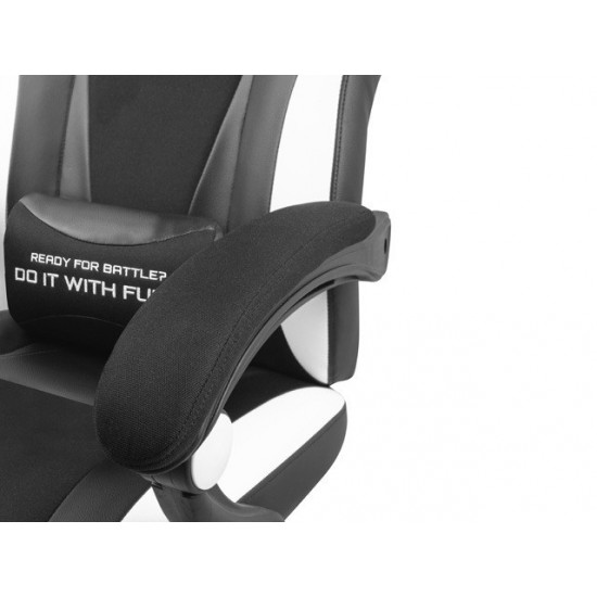 Fotel dla graczy Fury Avenger M+ Czarno-biały 