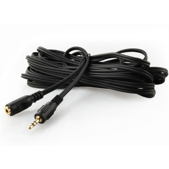 Przedłużacz Minijack M/F 5M Gold Stereo 