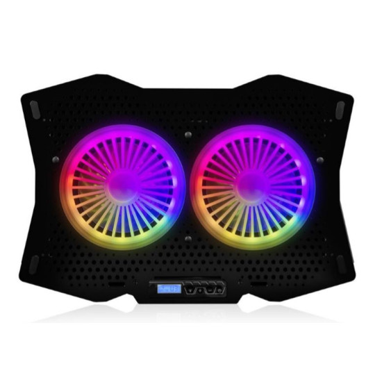 Podstawka chłodząca pod  laptopa  CF18 RGB SILENT FAN czarna