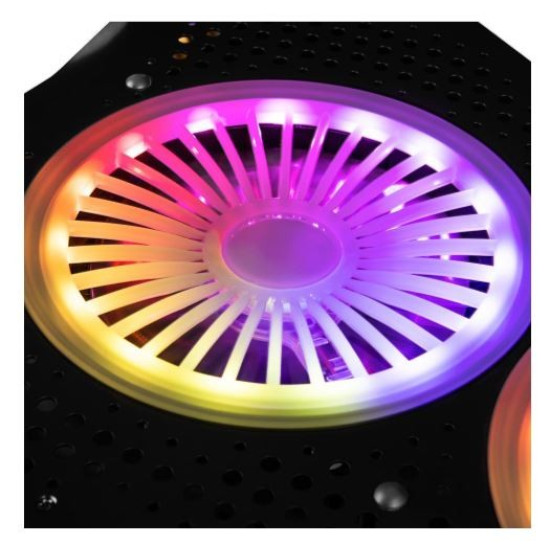 Podstawka chłodząca pod  laptopa  CF18 RGB SILENT FAN czarna