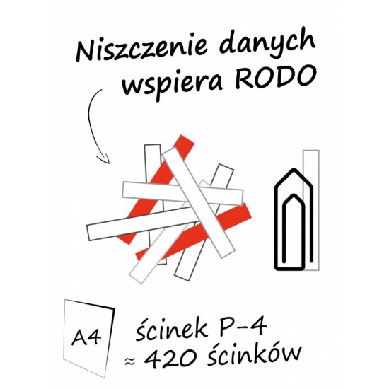 Niszczarka shredstar X15 ścinki 4x37mm P-4 Niszczarka shredstar X15 ścinki 4x37mm P-4