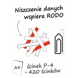 Niszczarka shredstar X13 ścinki 4x37mm P-4