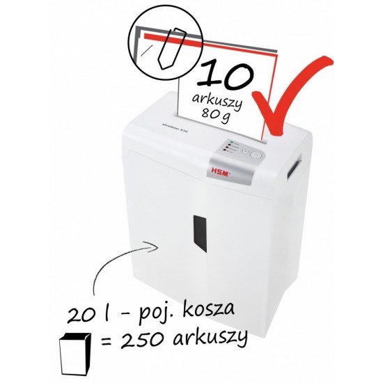 Niszczarka shredstar X10 ścinki 4.5x30mm P-4 Niszczarka shredstar X10 ścinki 4.5x30mm P-4