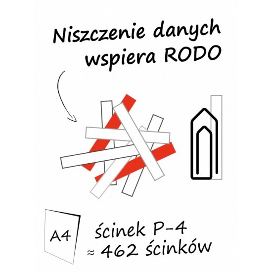 Niszczarka shredstar X10 ścinki 4.5x30mm P-4 Niszczarka shredstar X10 ścinki 4.5x30mm P-4