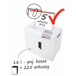 Niszczarka shredstar X5 ścinki 4x30mm P-4,CD