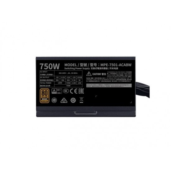 Zasilacz MWE Bronze V2 750W 80+ Bronze 