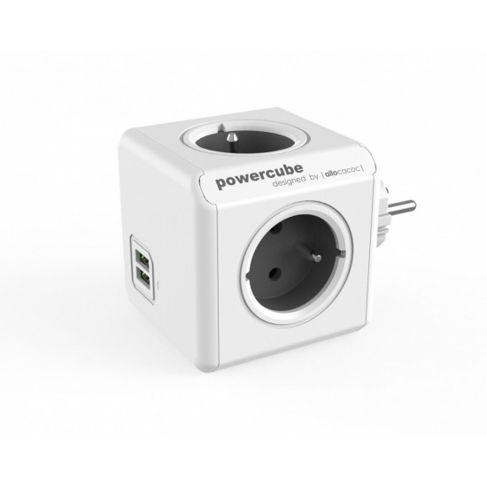 Rozgałęziacz PowerCube Original USB 2202GY/FROUPC Szary