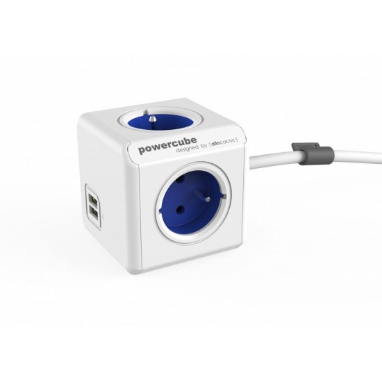 Listwa zasilająca PowerCube Extended USB 1,5m 2402BL/FREUPC Niebieska Listwa zasilająca PowerCube Extended USB 1,5m 2402BL/FREUPC Niebieska