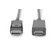 Kabel adapter DisplayPort 1.2 z zatrzaskiem 4K 60Hz UHD Typ DP/HDMI A M/M czarny 2m