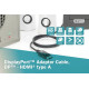 Kabel adapter DisplayPort 1.2 z zatrzaskiem 4K 60Hz UHD Typ DP/HDMI A M/M czarny 2m