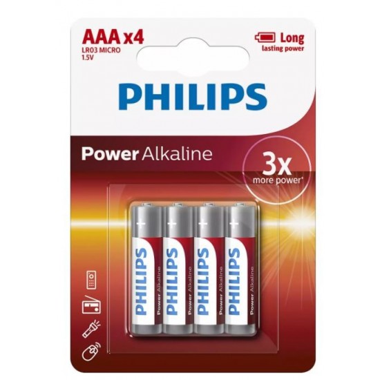 Baterie Power Alkaline AAA 4 szt. blister Baterie Power Alkaline AAA 4 szt. blister