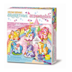 Odlewy gipsowe - Brokatowe jednorożce