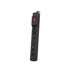 Listwa zasilająca 3m multi 6M czarna M6/30/CZ 