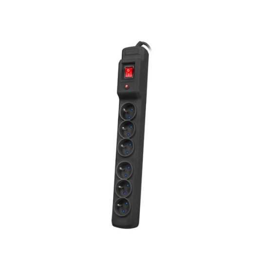 Listwa zasilająca 5m multi M6 czarny M6/50/CZ 