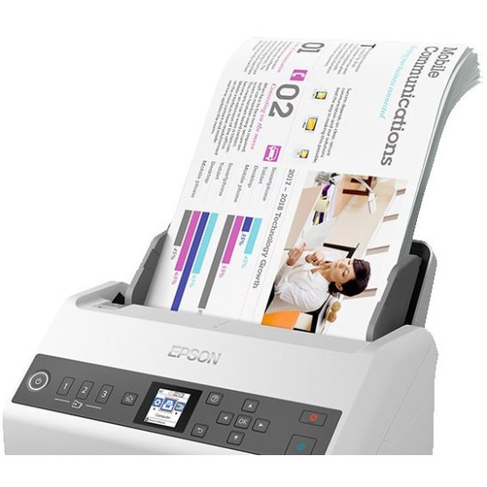 Skaner WF DS-730N  A4/ADF100/80ipm/GLAN/2S-1P 