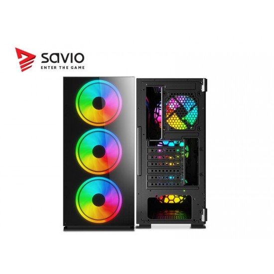 Obudowa PC SAVIO Prime X1 ARGB Glass