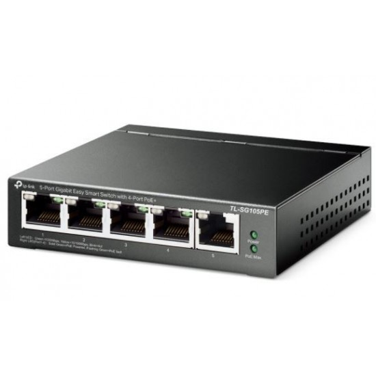 Przełącznik SG105PE Switch Smart 5xGb (4xPoE+) 