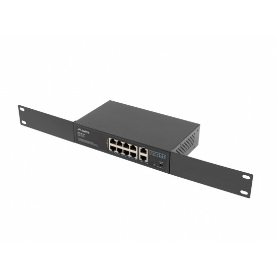 Swich 8X100MB  POE+/2X 1GB rack RSFE-8P-2GE-120 