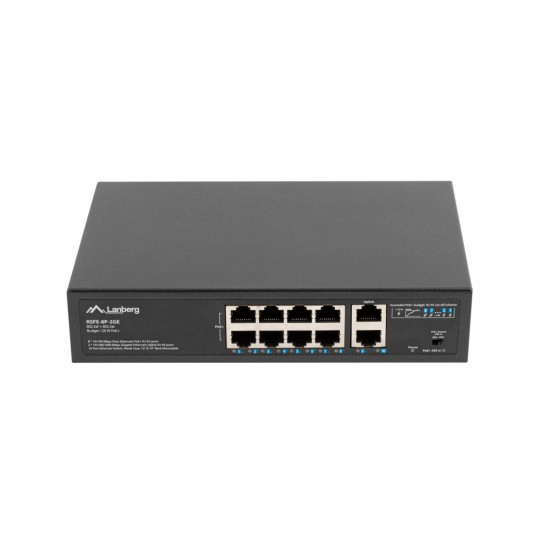 Swich 8X100MB  POE+/2X 1GB rack RSFE-8P-2GE-120 