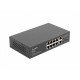 Swich 8X100MB  POE+/2X 1GB rack RSFE-8P-2GE-120 
