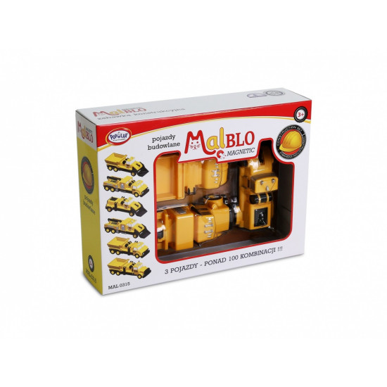 MalBlo Magnetyczne pojazdy budowlane