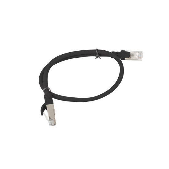 Patchcord KAT.6 0.5m Fluke Passed Czarny