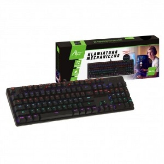 Klawiatura mechaniczna z podświetleniem AK-51 USB