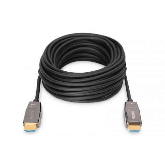 Kabel połączeniowy hybrydowy AOC HDMI 2.1 Ultra High Speed 8K/60Hz UHD HDMI A/HDMI A M/M 30m Czarny