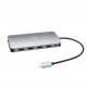 USB-C Metal Nano Stacja Dokująca 3x Display 2x DP 1x HDMI LAN Power Delivery 100 W