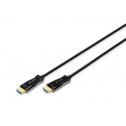 Kabel połączeniowy hybrydowy AOC HDMI 2.0 Premium HighSpeed 4K/60Hz UHD HDMI A/HDMI A M/M czarny 15m
