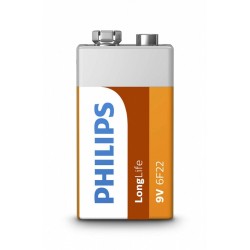 Bateria 6F22 9V LONGLIF E (1 SZT BLISTER) Bateria 6F22 9V LONGLIF E (1 SZT BLISTER)