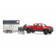 Auto RAM 2500 Power Wagon z przyczepą do przewozu koni