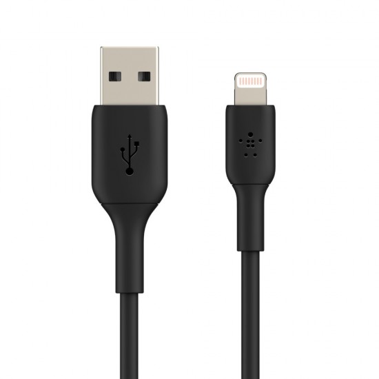 Kabel PVC USB-C to Lightning 1m Black