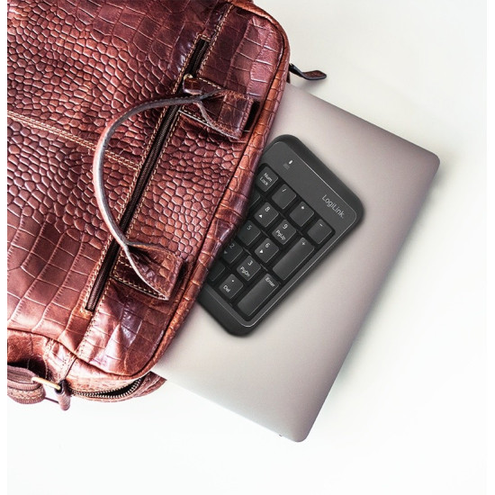 Klawiatra numeryczna Bluetooth v5.1 Czarna 