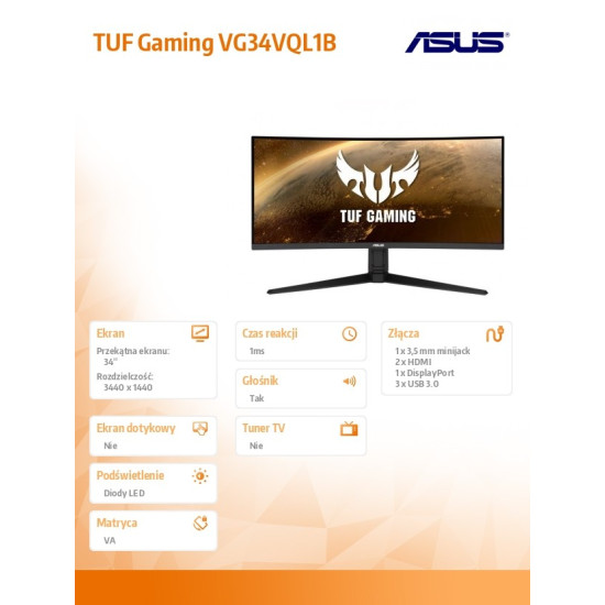 Monitor 34 cale VG34VQL1B 