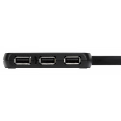 4-Port USB Hub USB 2.0 Black 