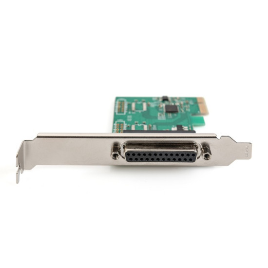 Karta rozszerzeń/Kontroler LPT PCI Express, 1xDB25, Low Profile, Chipset: MCS9901