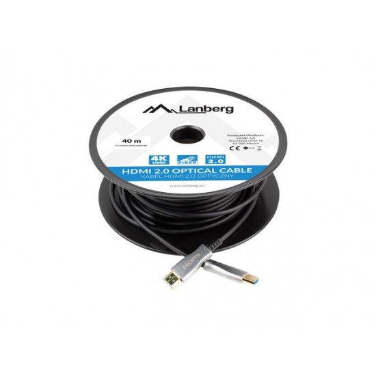 Kabel HDMI M/M v2.0 40m czarny CA-HDMI-20FB-0400-BK 