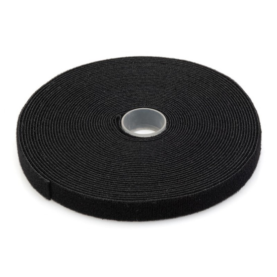 Taśma rzepowa D/10m S/15mm G/2.6mm (rolka) Czarna